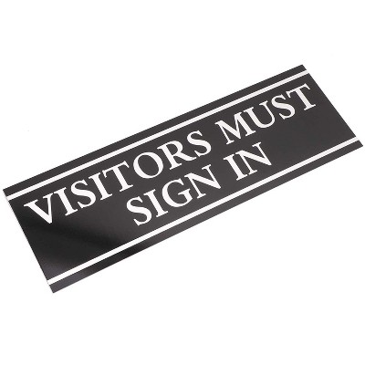 9 x 3-inches Private Sign for Office Private Sign for Door Black and White 