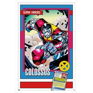 Trends International Marvel Trading Cards - Colossus Framed Wall Poster Prints - 1 of 4