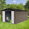 NicBex 10x12 Ft Metal Outdoor Storage Shed with Lockable Doors and Air Vents for Backyard,Garden,Patio - 2 of 4