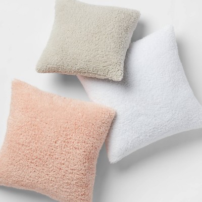 Sherpa cheap throw pillow