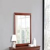 GlasFlength Decorative Wall Mirrors Contemporary Framed Mirror with Warm Finish Simple Design for Modern Interiors Living, Brown, 38"*1"*38" - 2 of 4