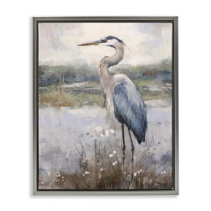 Stupell Industries Coastal Heron on Riverbank, 17" x 21" - 1 of 4