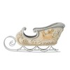 Jim Shore 6.0 Inch Centerpiece Sleigh W/Deer Scene White Woodland Figurines - image 3 of 3