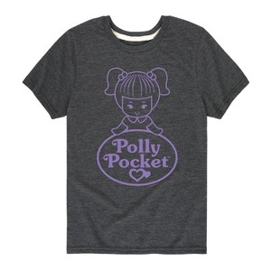 Boys' - Polly Pocket - Logo And Doll Short Sleeve Graphic T-Shirt - 1 of 3