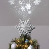 10in 4 Led Light Glitter Snowflake Silver - Wondershop™ - image 3 of 3