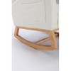 NicBex Velvet Glider Rocking Chair, Upholstered Nursery Rocking Chairs with High Backrest,Modern Rocking Chair,Nursing Chair for Bedroom - 3 of 4