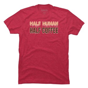 Men's Design By Humans Funny Halloween Costume For Coffee Addicts By TeeShirtMadness T-Shirt - 1 of 4