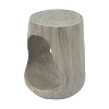 NicBex Unique Round Magnesium Oxide Coffee Table with Hollow Structure,Modern Side Table for Living Room,Apartment,Gray - 2 of 4