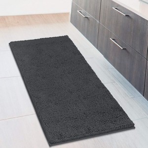 Mayshine Luxury Bathroom Mats, Ultra-Soft Bathmat, Plush Chenille Bathroom Rug Runner, Super Absorbent and Non-Slip - 1 of 4