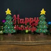 Round Top Collection 14.25" Merry & Bright Tree Centerpiece Christmas Holidays  -  Freestanding Signs - 2 of 2