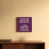 Slickblue Funny Parent Quote Wood Wall Sign – “They Think I’m Crazy” 7x7 Rustic Home Décor, Multiple Color Options - 2 of 3
