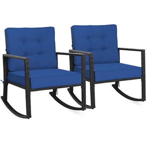 Blue rocking chair discount outdoor