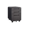 Under Desk Filing Cabinet On Wheels 3 Drawer Lockable File Cabinets Office Storage Cabinets Metal Filing Cabinet-The Pop Home - 2 of 4