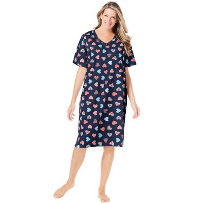 Dreams & Co. Plus Size Print Sleepshirt