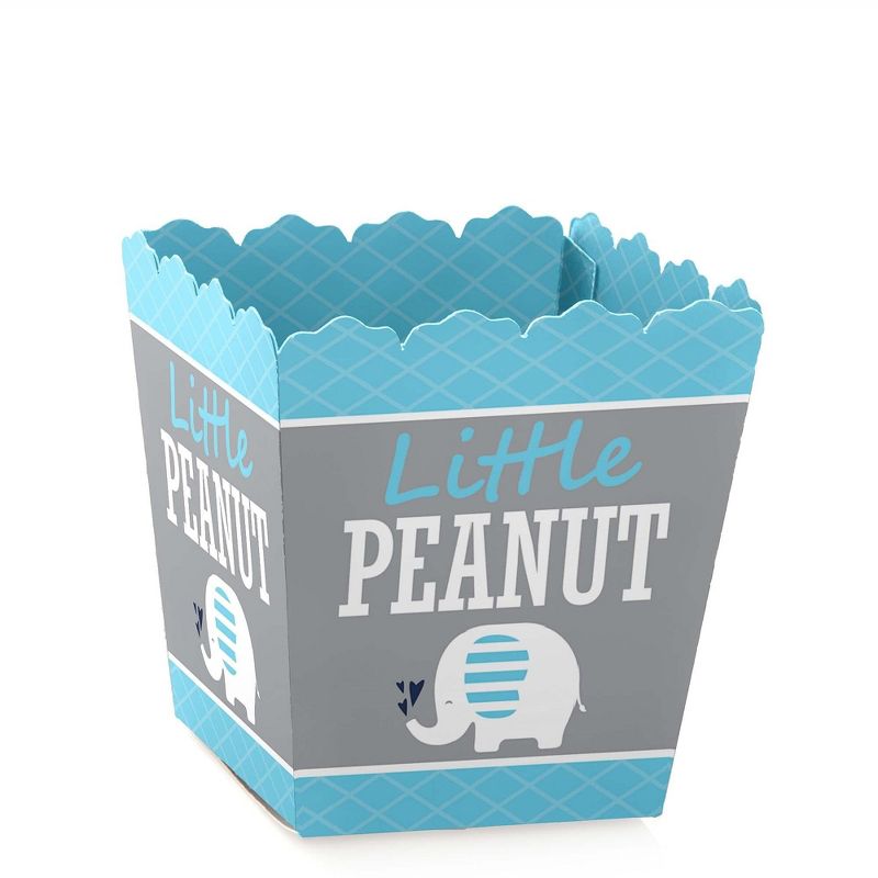 Big Dot of Happiness Blue Elephant - Party Mini Favor Boxes - Boy Baby Shower or Birthday Party Treat Candy Boxes - Set of 12, 1 of 6