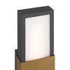 Possini Euro Design Possini Euro Radford 18"H Sand Black and Brass LED Outdoor Wall Light - 3 of 4