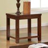 UPTIOT End Table Dark Cherry Open Shelf Natural Wood Grain Design 1pc Table Living Room Furniture - image 3 of 4