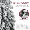6ft Tall Prelit Pencil Artificial Christmas Tree Holiday D¹Ècor with 407 Snow Flocked Branches, 250 Warm White or Colorful LED Lights, Downswept Shape - 4 of 4