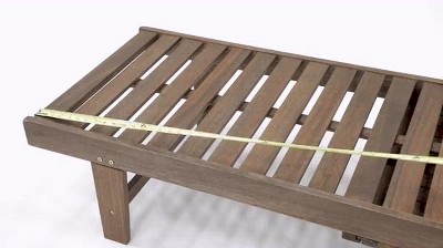 Beige Water-Resistant Polyester Patio Chaise Lounge Cover with PVC Backing