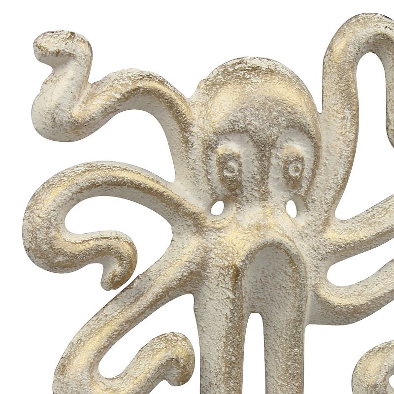 Octopus Double Cast Iron Hook Wall Decor - Stonebriar Collection, 4 of 6