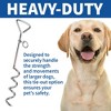 MeasuPro Chrome Dog Stake – Heavy-Duty Stainless Steel Tie-Out for Dogs of All Sizes - 3 of 4