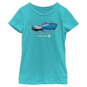 Girls The Fantastic Four: First Steps Official Car T Shirt - 1 of 4