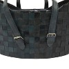 Set of 2 Storage Baskets Black - Olivia & May: Leather Decorative Oval Baskets with Handles, Modern Universal Placement - 4 of 4