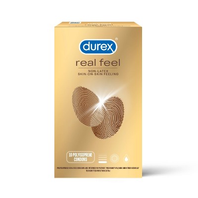 Durex RealFeel Non-Latex Lubricated Condoms - 10ct