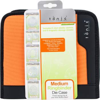 Tonic Studios Medium Ring Binder Die Case-Black & Orange