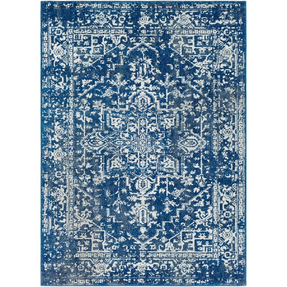  Worsham Traditional Rug Dark Blue