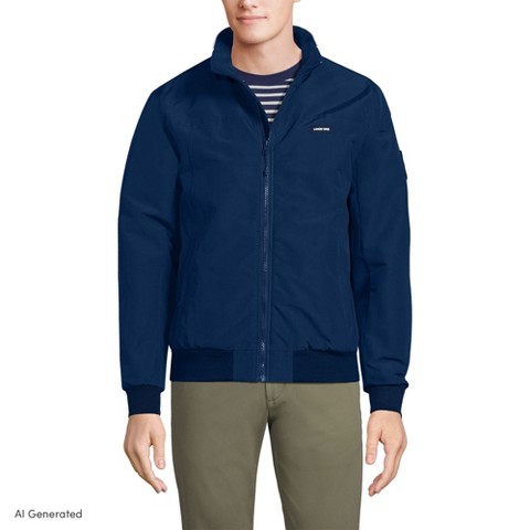 Lands' End Men's Classic Squall Waterproof Insulated Jacket - X Large - Deep Sea Navy