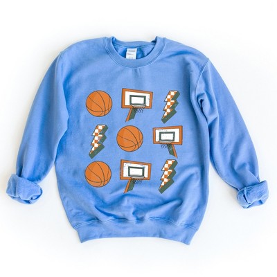 Simply Sage Market Women's Graphic Sweatshirt Basketball Collage