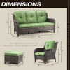 UPTIOT 7 - Person Outdoor Seating Group with Cushions - 4 of 4