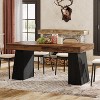 Tribesigns 55-Inch Wood Dining Table for 4-6, Rectangular Dining Room Table with Sturdy Legs - 2 of 4