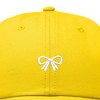 Dalix Bow Embroidered Coquette Cotton Summer Cute Outdoor Baseball Cap Dad Hat Womens - 2 of 4