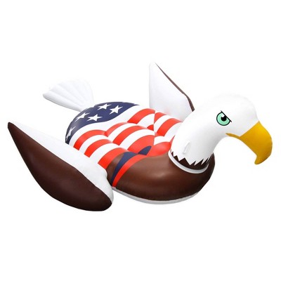 Swimline 90700 Inflatable American Bald Eagle Giant Riding Patriotic Pool Float