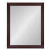 Kate and Laurel Scoop Framed Wall Mirror, 26x32, Cherry - 2 of 4