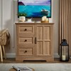 Farmhouse 3 - Drawers Dresser Organizer, Rustic Tall Chest of Drawers for Bedroom - 3 of 4