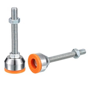 Unique Bargains Carbon Steel Non-Skid Adjustable Furniture Table Feet Leveling Feet 2 Pcs - 1 of 4