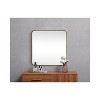 Elegant Lighting Soft corner metal square mirror 24x24 inch in Brass - 4 of 4