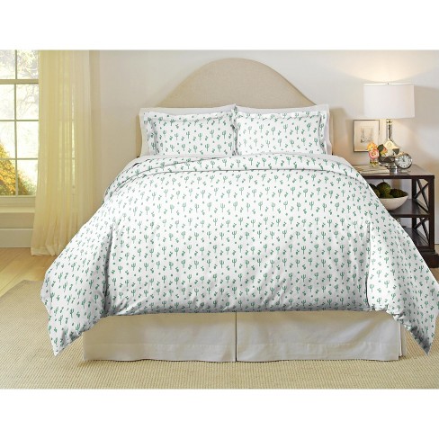 Pointehaven 180 GSM 100% Soft Cotton Super Heavy Weight Flannel Printed Oversized Duvet Set - image 1 of 3