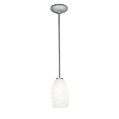 Access Lighting Champagne 1 - Light Pendant in  Brushed Steel