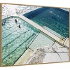 42" x 32" Bondi Pools by Urban Road Framed Canvas Wall Art Print - Amanti Art: Modern Decor, Ocean View - 2 of 4