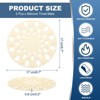 Unique Bargains Silicone Heat-Resistant Non-Slip Round Trivet Placemats 6.7" 2 Pcs - 2 of 4