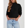 Coolmee Womens Turtleneck Sweaters Casual Long Sleeve Pullover Chunky Knit Jumper Tops - 2 of 4