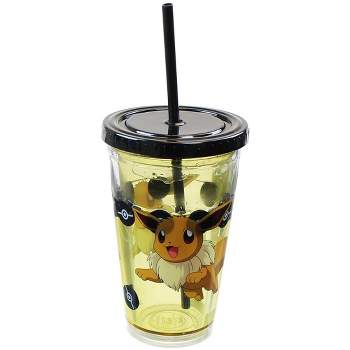 Just Funky Pokemon Pikachu Travel Mug - 16oz Bpa-free Car Tumbler With Spill -proof Lid : Target