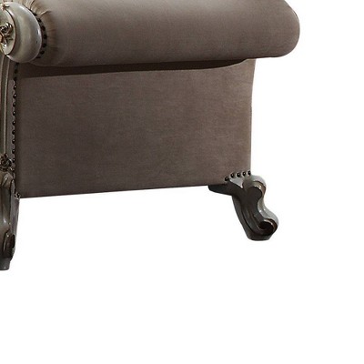 Handcrafted Antique Pearl and Fabric Wood Chair with Pillows