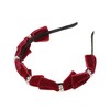 Unique Bargains Women's Flocked Pearl Bow Hairband 1 Pc - 4 of 4