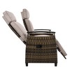 Maggift Patio Chaise Lounges, Outdoor Patio Daybed, Comfy Seat Cushion, Sofa Furniture, for Backyard, Swimming Pool, Beige, 53.3"*23.6"*46.1" - 4 of 4
