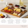 Twine Acacia & Slate Cheese Board Set - Charcuterie Board Bowls and Knives - Slate Cheese Tray Wood Cheese Board - 7-Piece Set of 1 - 2 of 4